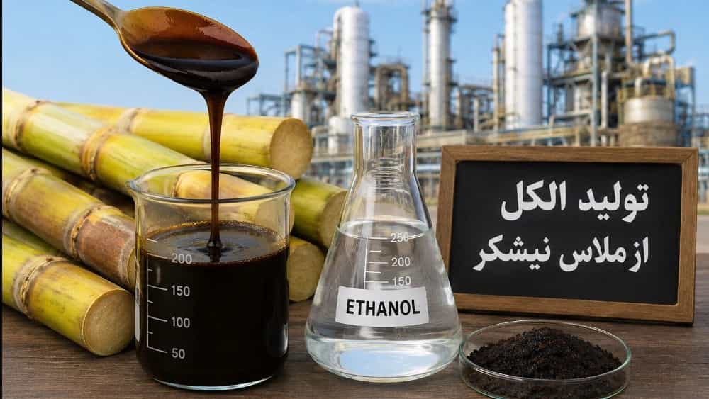 تولید الکل از ملاس نیشکر