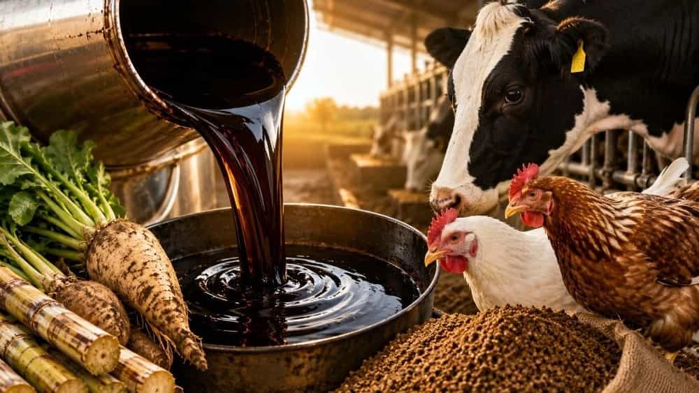 کاربرد ملاس در خوراک دام و طیور
